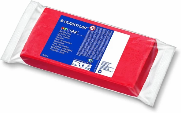 Staedtler 8421-2 Noris Kil Hamuru Kırmızı 1 Kg ürün görseli 1