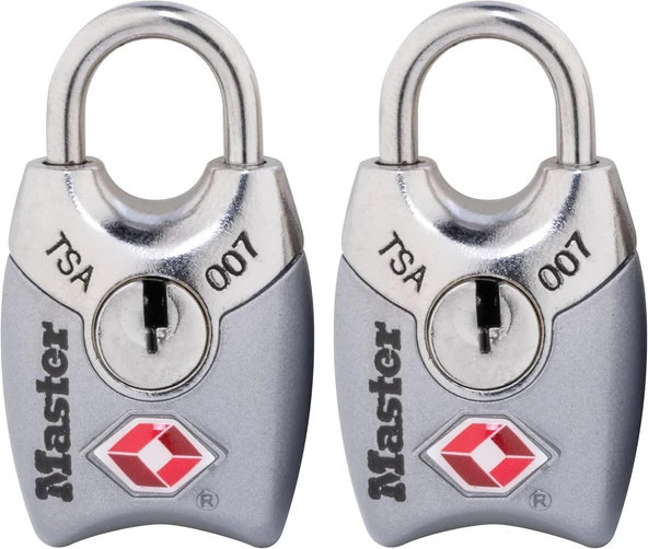 Master Lock 4689T Tsa Onaylı Kilitli Kilit, 2'Li Paket, Çeşitli Renklerde ürün görseli 1