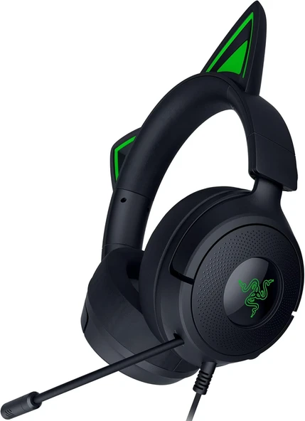 Razer Kraken Kitty V3 X - Oyun Için Kablolu Kitty Kulaklık - İkonik Kitty Kulakları - 270 G Hafif - ürün görseli 1