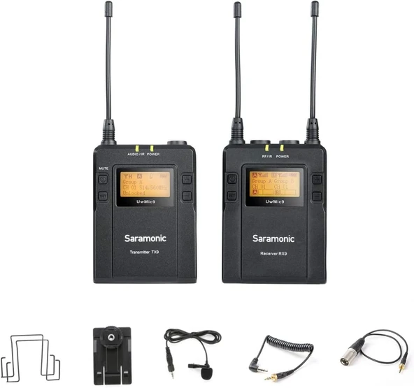 Saramonic İphone Uwmic9 Rx9 +Tx9 Uhf Wireless Mikrofon ürün görseli 1