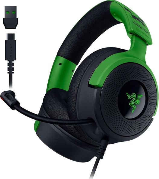 Razer Kraken V4 X Minecraft Edition - Kablolu Usb Pc Oyun Kulaklığı (Triforce 40Mm Sürücüler, Geri Ç ürün görseli 1