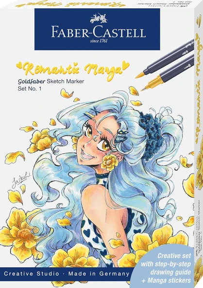 Faber-Castell Goldfaber Sketch Marker, Romantik Manga Set ürün görseli 1