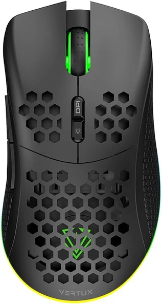 Vertux Oyuncu Mouse Gamecharged Çift Mod Oyun Özel Led Işıklı 16.000 Dpi - Vertux Ammolite ürün görseli 1