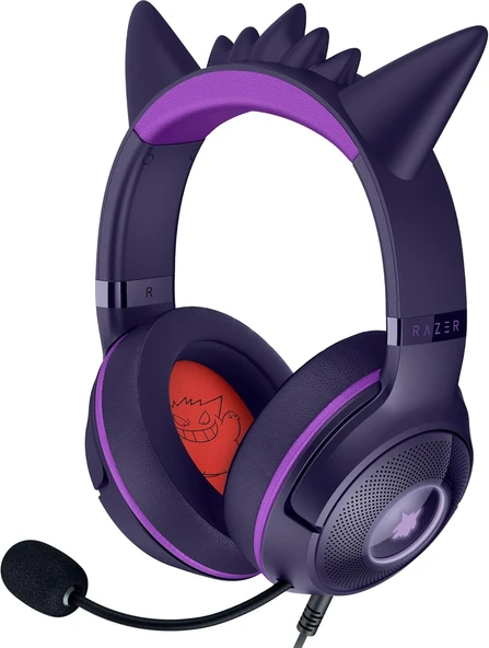 Razer Kraken Kitty V2 - Pokémon Gengar Edition - Usb Kulaklık - Gengar Spike'Lar - Stream Reaktif Ay ürün görseli 1