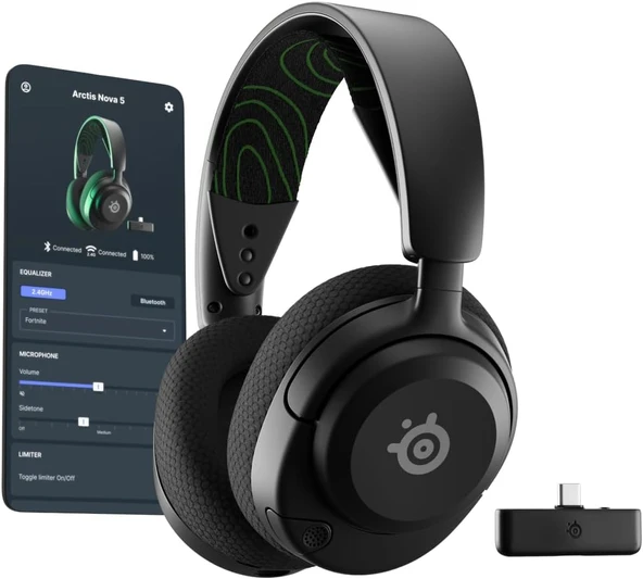 Steelseries Arctis Nova 5X Wireless Multi-System Gaming Headset — Neodymium Magnetic Drivers — 100+ ürün görseli 1