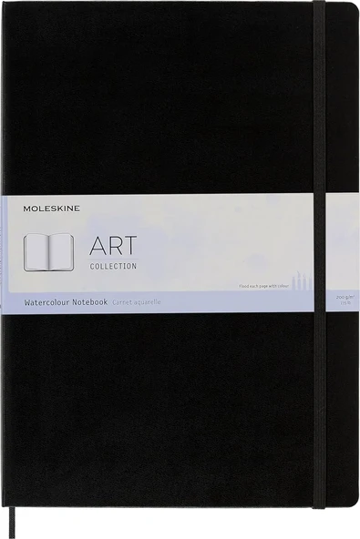 Moleskine Art Suluboya Defteri A3 Siyah ürün görseli 1