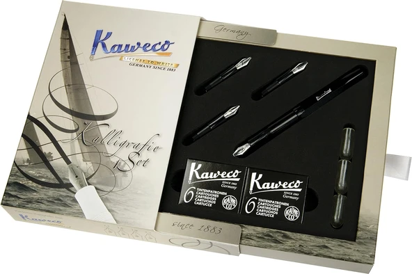 Kaweco 10000229 Klasik Sport Kaligrafi Set Standart Siyah ürün görseli 1