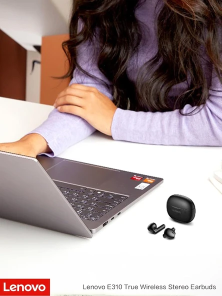 Lenovo E310 True Wireless Stereo Kulaklık Siyah - Resim 5