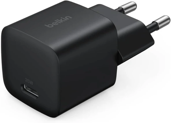 Belkin Usb-C 25 W Pd 3.0 Pps Hızlı Şarj Cihazı, Siyah ürün görseli 1