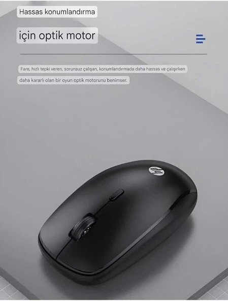 Hp Cs500 Kablosuz Klavye Mouse Set Kombo İngilizce - Resim 5