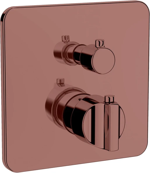 Artema Suit U A4267426 Ankastre Termostatik Banyo Bataryası, Sıva Üstü, V-Box, Bakır ürün görseli 1