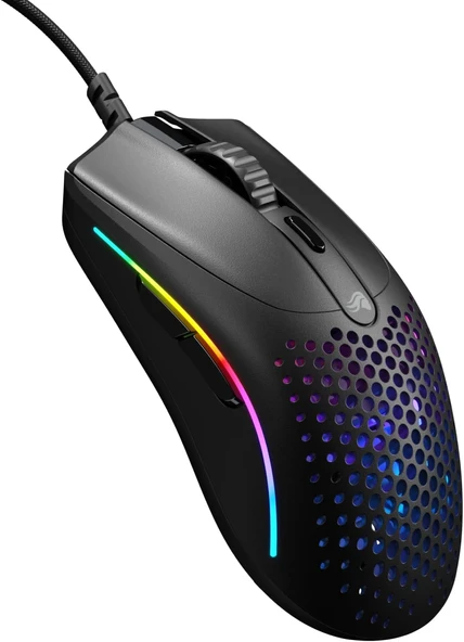 Glorious Model O 2 Mini Kablolu Siyah Oyuncu Faresi: Hafif 49 Gram, 26K Optik Sensör, 80 Milyon Tıkl ürün görseli 1