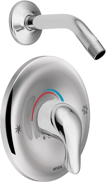 (N/A) - Moen Tl182Nh Single Handle Positemp Pressure Balanced Shower Trim Kit, Chrome ürün görseli 1