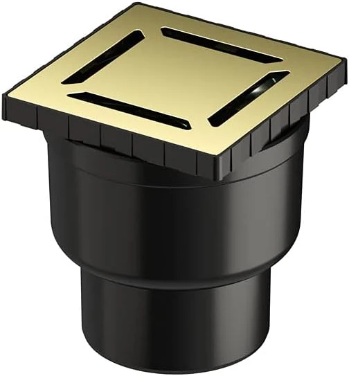Vitra V-Flow Kare 5608275 Duş Kanalı Alttan Çıkışlı Dk 100 Kapak Parlak Altın ürün görseli 1
