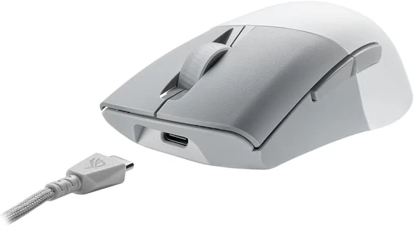 Asus P709 Rog Keris Rgb White Wireless Aimpoint Gaming Mouse - Resim 4