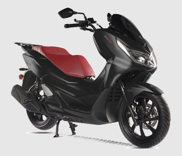 Motolüx Mcx 125 cc Benzinli Scooter Sıvı Soğutmalı Siyah Renk ürün görseli 1