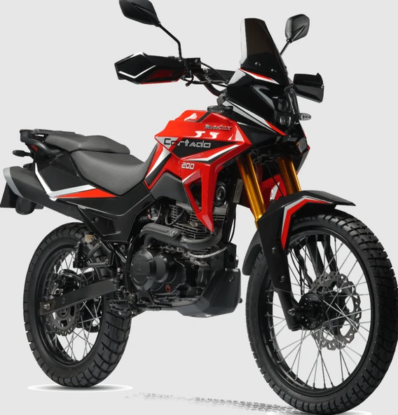 Motolüx Cordato 200 cc Cross Benzinli Motosiklet Kırmızı ürün görseli 1