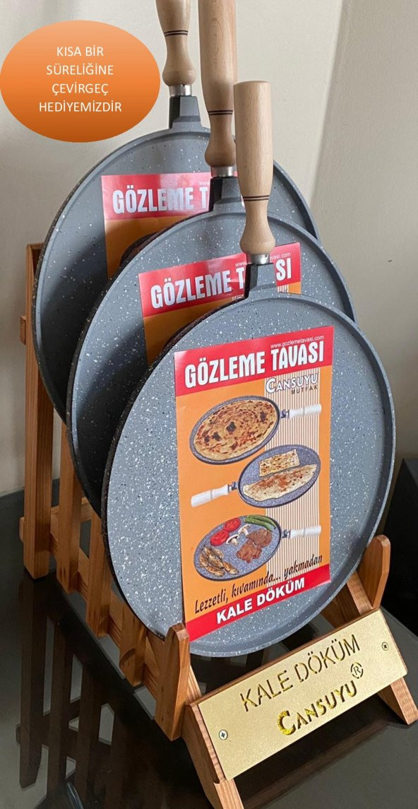 Cansuyu Döküm Gözleme Tavası 36 cm ürün görseli 1