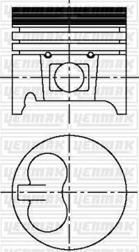 MOTOR PİSTON SEGMAN STD TUD5. VJX. VJY. VYZ 77.00mm ürün görseli 1