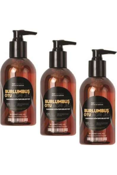 Burlumbuş Otu Doğal Jel 120 ml 3 Kutu Birden ürün görseli 1