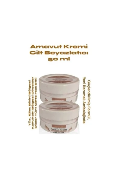 Cilt Beyazlatıcı Arnavut Kremi 50 ml x 2 Adet- Skin Whitening Cream ürün görseli 1