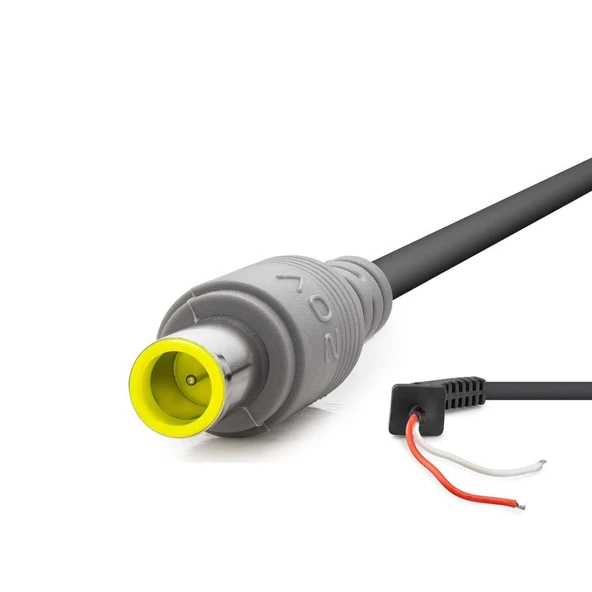 Notebook Adaptör Kablosu 7.9*5.0 Lenovo/Ibm 30W-90W 1.2M Siyah HDX5545 ürün görseli 1