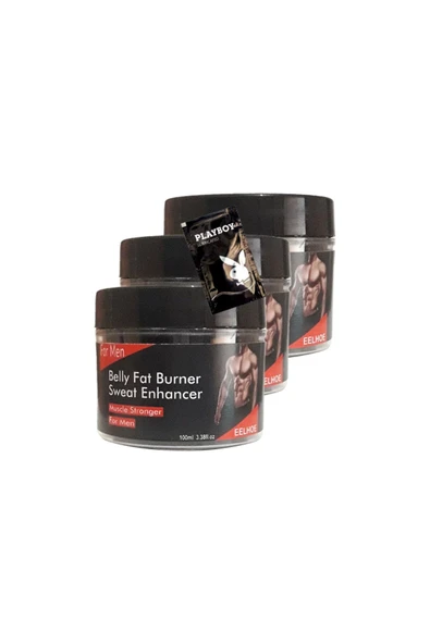Belly fatBurner Yağları eritmek için masaj bakım kremi 3x100 ml+1 Adet Jel ile ürün görseli 1