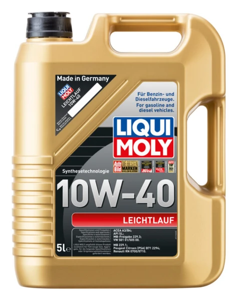 Liqui Moly Leichtlauf 10W-40 Motor Yağı 5 L (9502) 2025 ÜRETİM ürün görseli 1