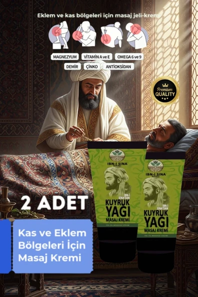 İbni Sina Kuyruk Yağı Mucizesi Rahatlatıcı Masaj Kremi 2'li Set ürün görseli 1