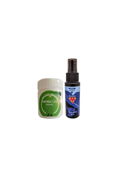 Hemocure Natural Rahatlatıcı Kremi 50 ml + Erkeklere için sprey ürün görseli 1