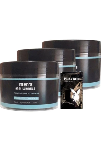 Süper Men's 3lü Snmp20328 Smoothing Cream 100 ml Antiwrinkle Erkek Yüz Cilt Kremi + Yanında Jel ürün görseli 1
