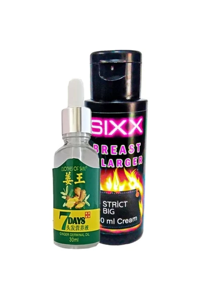Süper 7Days Bay Saç Bakım Yağı ve + Sıxx Memme Şekiııendirici Bakım Kremi 60 ml ürün görseli 1