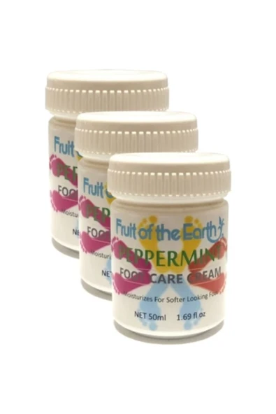 Fruit Of The Earth Ayak Bakım Kremi Nane Ferahlığı ve Kokusu 3 Adet 50 ml ürün görseli 1