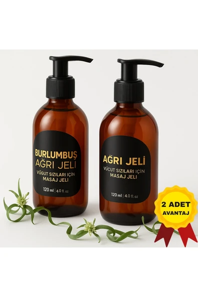 Süper Burlumbuş Otu Vücut Masaj Jeli 120 ml 2'li Set ürün görseli 1