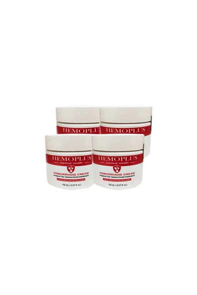 Süper Hemoplus Büyük Boy Rahatlama Bakım Kremi 4 Adet 150 ml ürün görseli 1