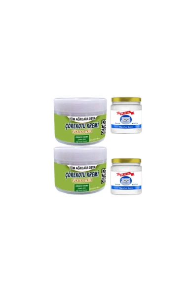 Süper Çörek Otu Kremi 2x150 ml Rahatlatıcı Krem +Snow Kitten 2x50 ml Menthol Balm ürün görseli 1