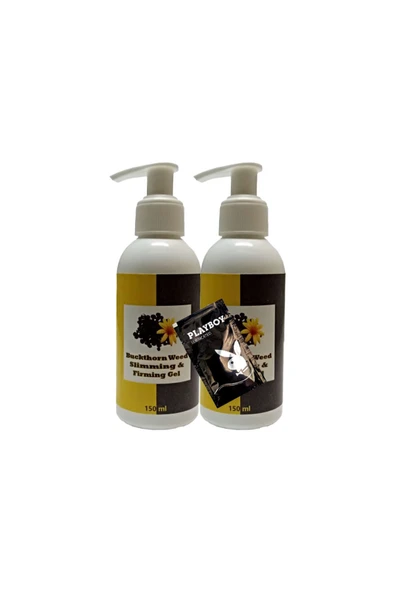 Süper Buck thorn Weed Slimming Bacak Bel Bakım Masaj Kremi 2x150 ml + 1 Adet Jel ile ürün görseli 1