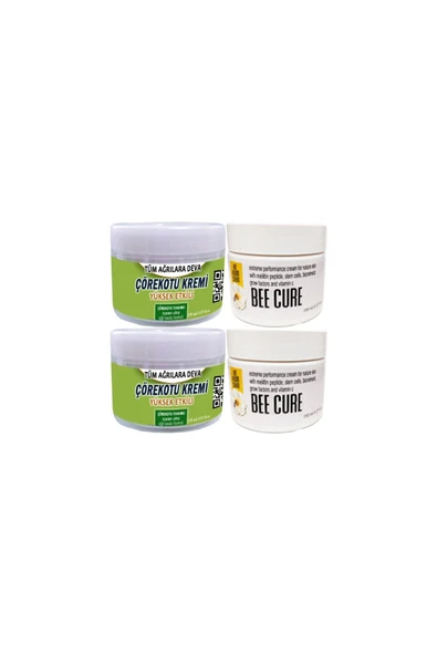 Süper Çörek Otu Rahatlatıcı Bakım Kremi 2x150 ml+Bee Cure Krem 2x150 ml ürün görseli 1