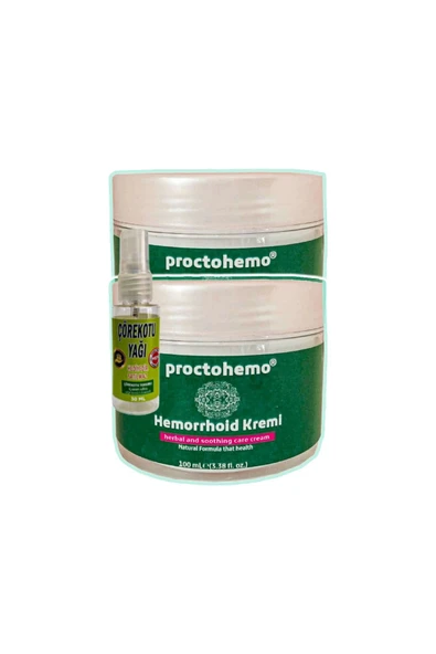 Süper Proctohemo Rahatlatıcı Masaj Bakım Kremi 2x100 ml+30 ml Çörek Otu  Yağ ile ürün görseli 1