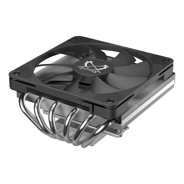 Scythe Big Shuriken 4 Low Profile CPU Cooler, 120mm Slim Fan, Intel & AMD Uyumlu, Sessiz İşlemci Soğutucu - Siyah ürün görseli 1