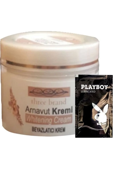 Three Brand Arnavut Kremi Whitening Cream Aklık Kremi 100 ml + 1 Tane Hediye Jel ürün görseli 1