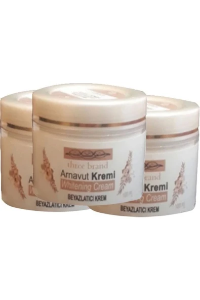 Süper Three Brand Arnavut Kremi 3lü Adet Whitens Cream Tüm Bölge Aklık Kremi 100 ml ürün görseli 1
