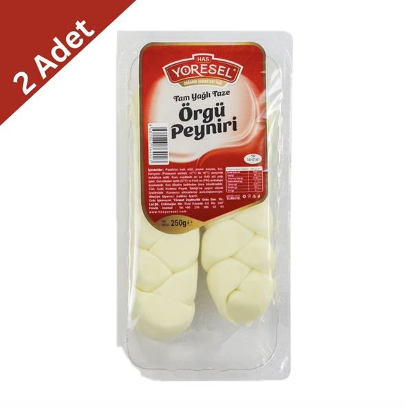 Has Yöresel Tam Yağlı Örgü Peynir (250 g) x2 Adet ürün görseli 1