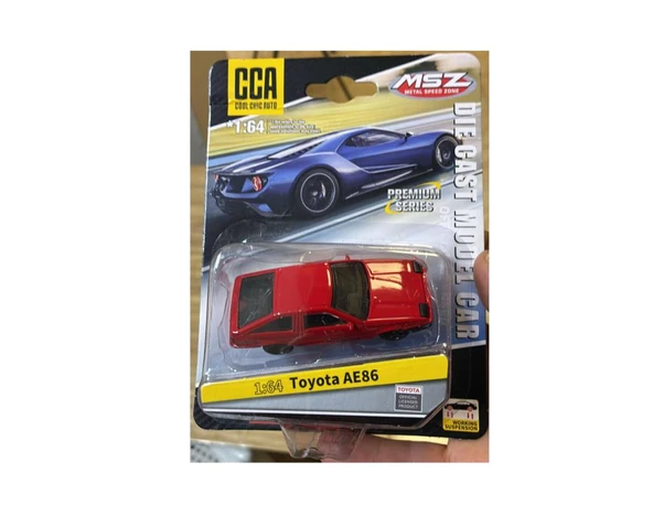 CCA Premium Series Toyota AE86 Kırmızı 1/64 Model Araba ürün görseli 1