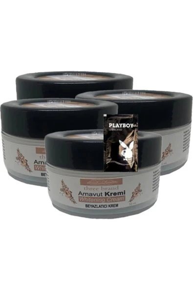 Three Brand 4'lü Birden Arnavut Kremi Whitening Cream Bölgesel Aklık Kremi 50 ml + 1 Hediye Jel ürün görseli 1