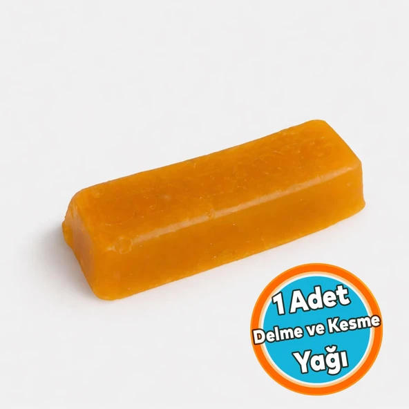 Delme Kesme Yağı Blok 9x2x2 cm Metal ve Ahşap İçin Katı Yağ (1 Adet) ürün görseli 1