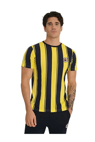 FENERBAHÇE ERKEK TRİBÜN ÇUBUKLU T-SHİRT ürün görseli 1
