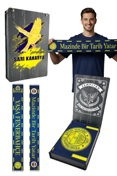 UNISEX YAŞA FENERBAHÇE ŞAL UV KUTU HEDİYELİ ürün görseli 1