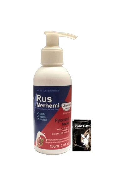Süper Playboy Blue 150 ml Cevizli & Ceviz Sütlü Rus Merhemi Tüylere Krem + Yanında Jel ürün görseli 1