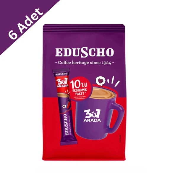Eduscho 3’ü 1 Arada 10 x 17,5 g x 6 Paket ürün görseli 1